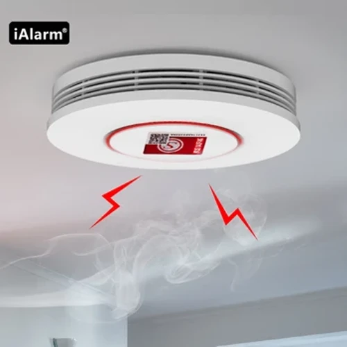 iAlarm Tuya Zigbee dūmų jutiklis Priešgaisrinė apsauga Dūmų detektorius Gaisro signalizacija Namų apsaugos sistema Ugniagesio darbas protingam gyvenimui