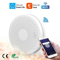 2 U 1 WiFi funkcija Tuya APP Smart Life Dom Kuhinja Soba CO & Detektor dima Senzor Zvuk požara Alarm Upozorenje za ugljični monoksid