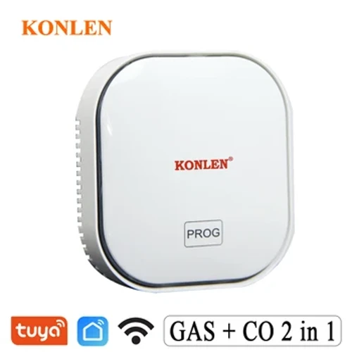 Tuya Smart Life CO détecteur de fuite de gaz CO détecteur de monoxyde de carbone WIFI gpl naturel CH4 méthane fuite de Combustible capteur d'alarme de charbon à brancher