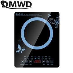 DMWD Uila 2200W 220V Touch Control Induction Cooker Electromagnetic Oven Hot Pot Heating Stove Hiki ke hoʻoponopono ʻia 8 Mode EU US