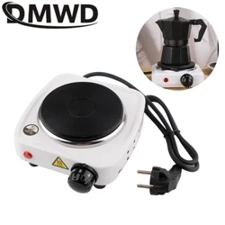 Calentador de café Moka eléctrico de 500W, placa caliente para cocinar sin radiación, estufa de leche, horno, Cocina de Inducción, superficie de Mocha 110V/220V