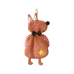 Home Hanging Hand Towels High Quality Coral Velvet Soft Fine Comfortable Skin-Friendly Kitchen Bathroom Towel