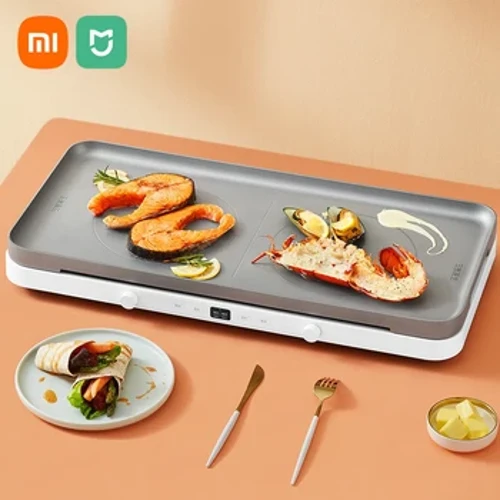 XIAOMI MIJIA Induktionsherd Elektrogrill Doppelkocher Induktionsherd Home Multifunktionskochtopf Großes Backformset