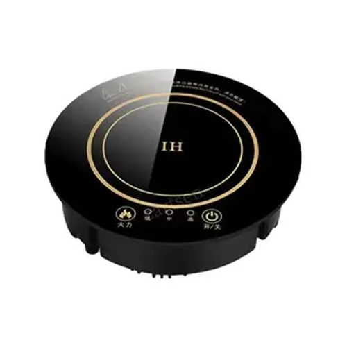 Popty ymsefydlu pot poeth mini wedi'i fewnosod yn fasnachol wedi'i fewnosod 800W Round Touch Wire Control Un Person Un Pot