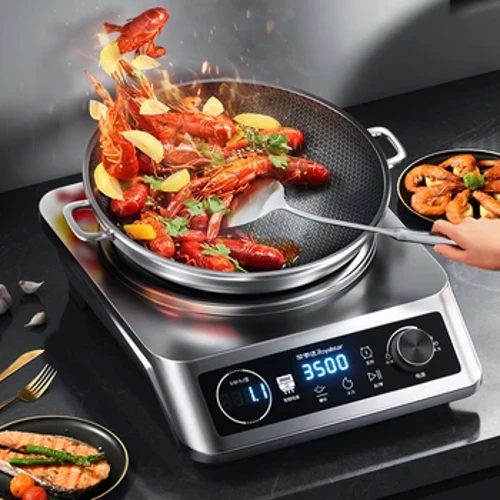 Royalstar thương mại cảm ứng lõm phẳng 3500W công suất cao chảo rán điện gia dụng cảm ứng