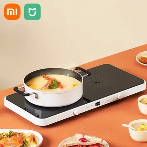 XIAOMI MIJIA Induksjonskomfyr Elektrisk Grill Dual-Cooker Induksjonskomfyr Home Multifunksjonskokegryte Stor stekepannesett