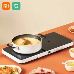 XIAOMI MIJIA Induksjonskomfyr Elektrisk Grill Dual-Cooker Induksjonskomfyr Home Multifunksjonskokegryte Stor stekepannesett