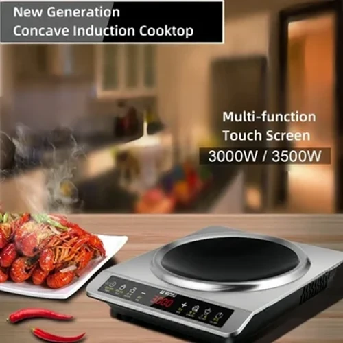 Popty Anwytho Ceugrwm Cartref Stof Integredig Smart New Wok Pŵer Uchel Offer Cegin Tro-ffrio 3500W