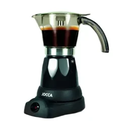 Induction coffee maker, electric at portable mula sa JOCCA. Italian coffee EXPRESSO para sa 6 na propesyonal na tasa. Compact electric kettle na may palaging mainit na sistema, 360 degree BASE, cold t