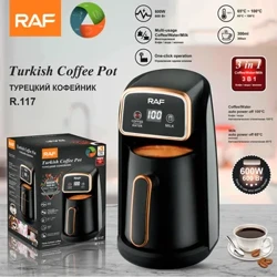 Automatische Turkse Koffiepot 220V Italiaans Koffiezetapparaat Multifunctionele Warmte Melkketel Draagbare Reizen Elektrische Espresso Gebruiksvoorwerpen