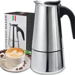 4/6/9 tases Moka Pot kafejnīcas automāts espresso tases kafijas automāti Latte perkolators plīts augšpusē Moka kafijas automāts