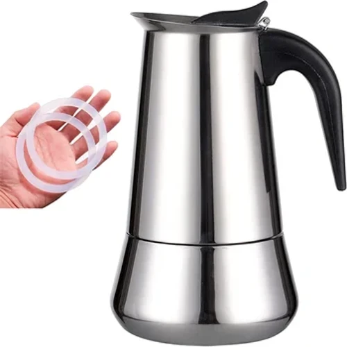 Fa'apa Kofe Fa'amama uamea Fa'asala Italia Espresso Kofe Fau Kofe Percolator Meafaigaluega 200/300/450/600Ml Moka Fau Kofe Fau Kofe