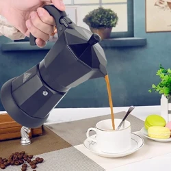 Espresso Maker Elektromos kávéfőző Alumínium Mocha Pot Espresso Kancsó kávéfőző elektromos főzőlappal 300 ml 6 csésze
