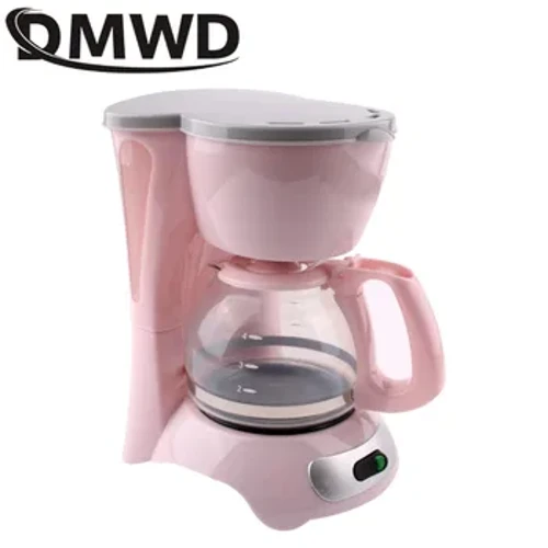 DMWD pusautomātiskais elektriskais latte espresso kafijas automāts Mini 0,6L Moka Drip Cafe amerikāņu kafijas pagatavošanas aparāts, tējas katls