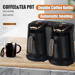 Thổ Nhĩ Kỳ Bình Cà Phê Gia Đình Làm Nóng Cà Phê Đôi Ấm Siêu Tốc Điện Espresso Nồi Di Động Ấm Trà Cà Phê Coffeeware Văn Phòng