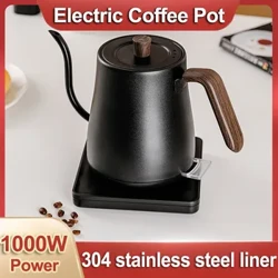 110V/220V 800ML Listrik Gooseneck Ketel Tangan Brew Kopi Pot Otomatis Power Off Cepat Membuat Teh Susu Listrik Espresso Pot