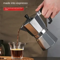 220V Uila Espresso Moka Pot no ka Home, Mea Hana Kofe lima me ka unuhi ʻana i ke ʻano Italia