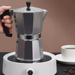 Moka kofe, Klassik alyuminiy qahva qaynatgich. Espresso Amerika Italiya uslubida pishirilgan pechka, 50~600 ML sig'imi (1~12 stakan)