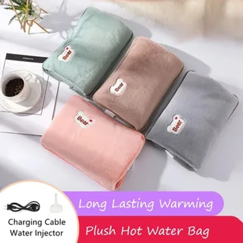 Téitheoir Geimhridh Iniompartha Mála Leictreach Uisce Te Breiseán AE Níos Teo Buidéal Uisce Te In-ath-in-athúsáidte Handwarmer