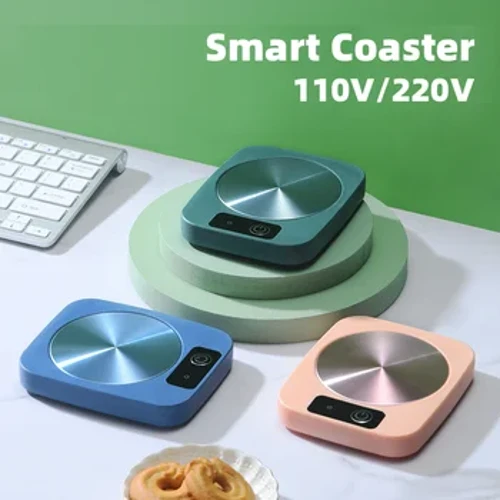 Điện Cốc Ấm Trà Sữa Nước Sưởi Ấm Cốc Ấm Lên Thảm Không Đổi Nhiệt Coaster Điện Năng Văn Phòng Nhà Quà Tặng