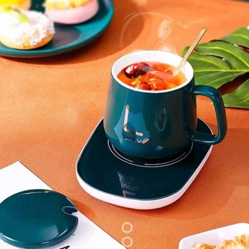 55 ℃ Scaldatazze da caffè Riscaldatore per tazza Sottobicchiere Riscaldamento a temperatura costante USB Tappetino per tazza elettrico Set Latte Tè Acqua Home Office