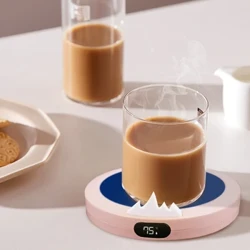 Cangkir Kopi Hangat Pad Cangkir Pemanas Coaster Suhu Konstan Pemanasan USB Listrik Mug Mat Set Air Teh Susu Rumah Kantor Hadiah