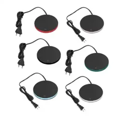 Calentador de bebidas eléctrico, tazón taza de café, calentador de té de la leche, taza de agua, temperatura de calentamiento ajustable, calentador de té caliente