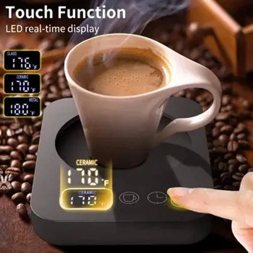 220V/110V Mug Hangat Susu Pemanas Pad Cangkir Kopi Coaster Smart Minuman Listrik Hangat Insulat 3 Gear Adjustable Kantor Rumah