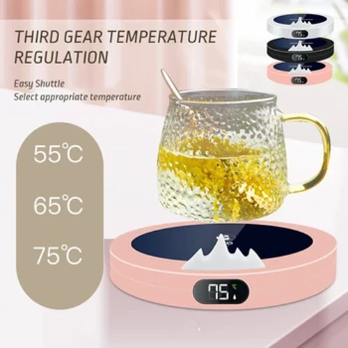 Kahve Kupa Isıtıcı Ped Bardak Isıtıcı Coaster Sabit Sıcaklık Isıtma USB Elektrikli Kupa Mat Seti Süt Çay Su Ev Ofis Hediye