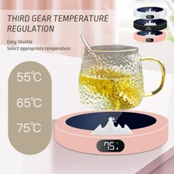 Kahve Kupa Isıtıcı Ped Bardak Isıtıcı Coaster Sabit Sıcaklık Isıtma USB Elektrikli Kupa Mat Seti Süt Çay Su Ev Ofis Hediye