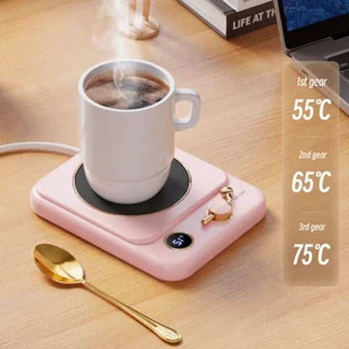 Coffee Cup Warmer Electric Mug Heater 220V Constant Temperatura 55/65/75℃ Heated Coaster Para sa Milk Tea Water Heating Pad Warm Mat