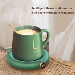 Điện Cốc Cà Phê Nóng Coaster Nhiệt Độ Không Đổi Sữa Nóng Nhẹ Cà Phê Ấm Có Thể Điều Chỉnh Cho Văn Phòng Tại Nhà