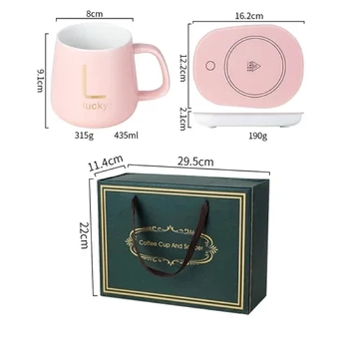 Kaffemugg Värmare Kudde Kopp Värmare Underlägg Konstant Temperatur Uppvärmning USB Elektrisk Mugg Mat Set Mjölk Te Vatten Hemmakontor Present