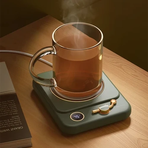 Coffee Cup Wamer Electric Mug Heater Constant Temperature 3 Mga Setting ng Gear Panatilihing Warm ang Milk Tea Auto-off Heating Coaster para sa Bahay