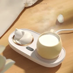 Tazza elettrica riscaldatore riscaldatore a tazza 3 marcia a temperatura materassino tazza di riscaldamento del latte con riscaldamento a tazza di luce notturna 220V
