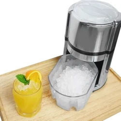 Household Mini Ice Shaver Crusher Snow Cone Portable Manual Crushing Ice Machine Fried Smoothie Ice Block Shredder Machine