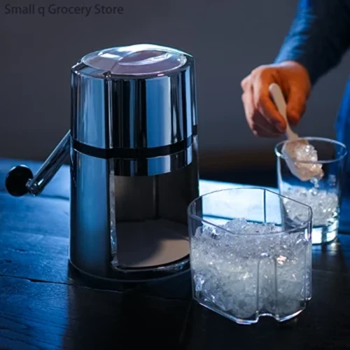 Husholdnings mini-isbarbermaskin Knuser snøkjegle Bærbar manuell knusing av ismaskin Stekt Smoothie Ice Block Shredder Machine