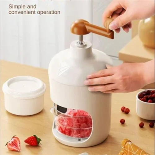 Shaved Ice Machine Mini Ice Crusher Handbetrieb Shaved Ice Milkshake Maker Haushalt Portable Kleng Hagel Maschinn Kichen Tool