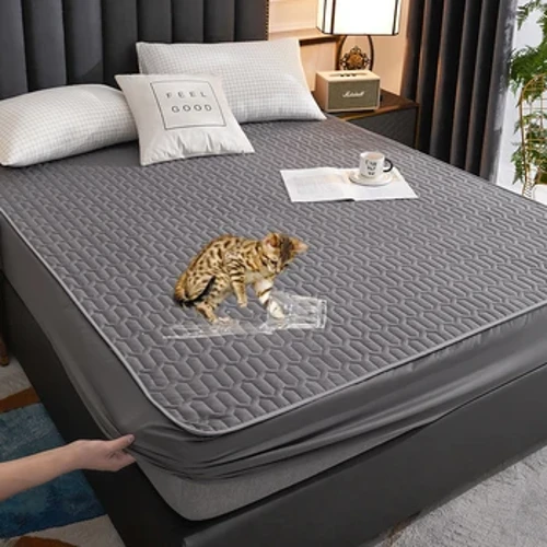 Vedenpitävä paksuneen patjatyynyn suojainen ihoystävällinen kestävä asennettu levypeitto Lateksimatto Kansi 150x200 180x200 160x200
