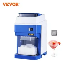 VEVOR 300W Commercial Tabletop Ice Shaver Crusher, 265Lbs/H Electric Snow Cone Maker w / 4.4lbs Ice Box, for Partys Events Home