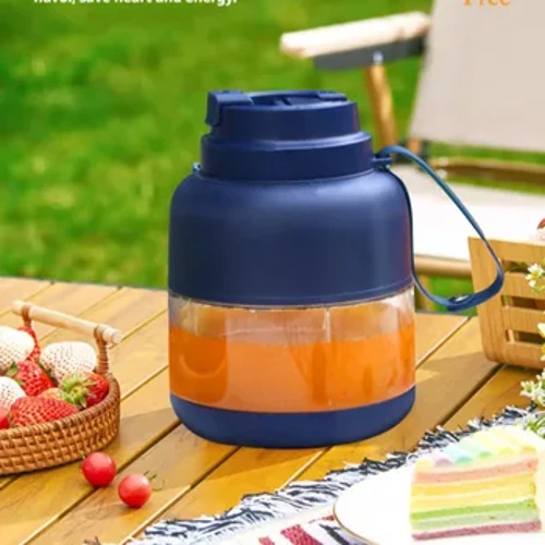 Hjem Juice Bucket Trådløs bærbar storkapacitet Bærbar isknuser Juice Extractor Juice Cups