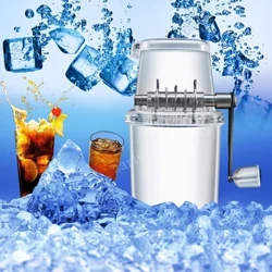 Multifunctionele handmatige ijsbreker Mini-ijsscheerapparaat Chopper 1,25L Handmatige sneeuwkegel Smoothiemaker Ijsblok Brekende ijsmachine