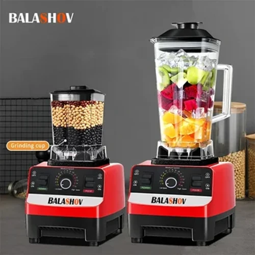 2000W Ushuru Mzito wa Kibiashara Kichanganya Matunda Kisafishaji cha Chakula Kisindikaji cha Ice Smoothies Blender Kitengeneza Juisi ya Nguvu ya Juu Crusher 220V
