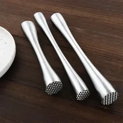 Kreativ rustfrit stål cocktail muddler swizzle stick bar diy is knuser stang hammer bartender bar værktøjer