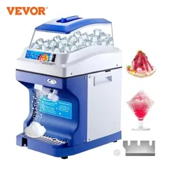 VEVOR 120/200 KG/H elektriskais ledus skuveklis zaru drupinātājs smalcinātājs smūtija blenderis granulēšanas mašīna smalcinātājs sniega konusu kubiņu veidotājs
