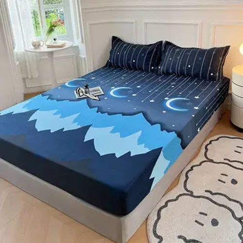 Chất Lượng Cao Trang Bị Tấm Ấm Cúng Thảm Lót Bedset In Hình Cao Cấp Bọc Nệm Vải Lanh Không Vỏ Gối Đơn Giản Nhiều Kích Thước Họ Giường