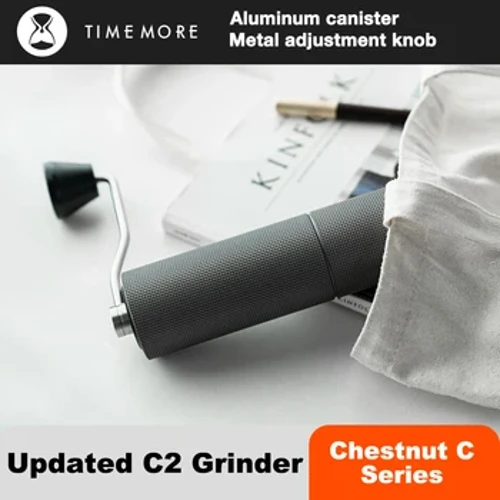ISIKHATHI OKWENGEZIWE I-Chestnut C2 Thuthukisa I-Portable Coffee Grinder Hand Manual Grinder Grind Machine Mill Ene-Double Bearing Positioning