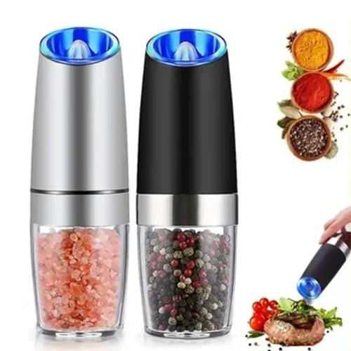 Grinder Coffi Perlysiau Trydan Anwythiad Disgyrchiant Awtomatig Pepper Shaker Gravity Spice Mill Offeryn Melin Cegin Addasadwy Grinder