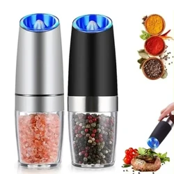 Grinder Coffi Perlysiau Trydan Anwythiad Disgyrchiant Awtomatig Pepper Shaker Gravity Spice Mill Offeryn Melin Cegin Addasadwy Grinder