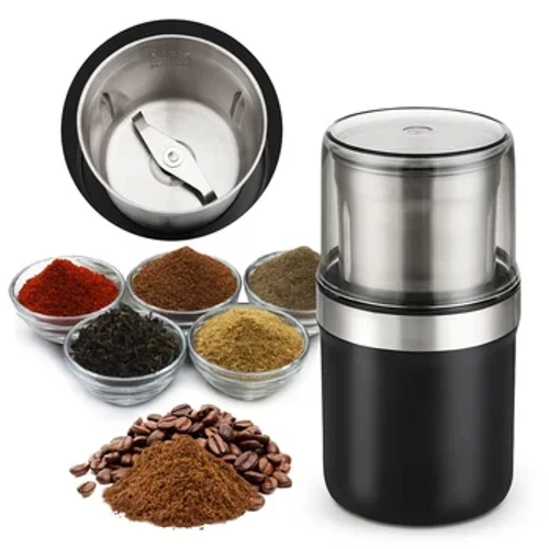 Điện Máy Xay Cà Phê Hộ Gia Đình Ngũ Cốc Hạt Gia Vị Đậu Máy Xay Bột Máy Di Động Nhà Bếp Đa Năng Xay Thịt Lưỡi Dao